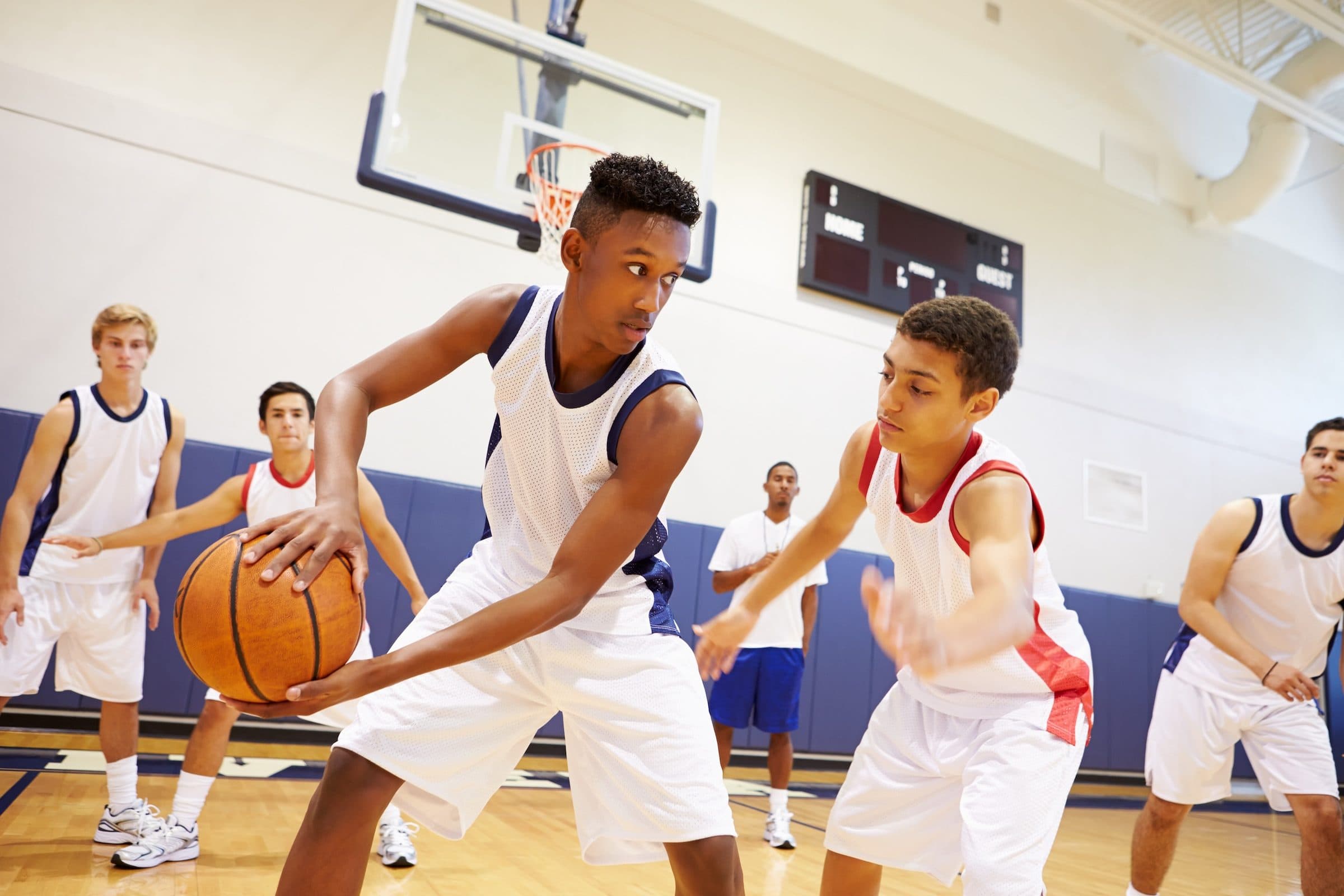 UTVA high school student athletes competing on the court